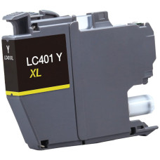 Brother LC401 Yellow Compatible Ink Cartridge (LC401XLY), High Yield