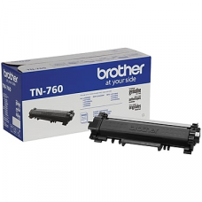 Brother TN-760 Black Toner Cartridge, High Yield