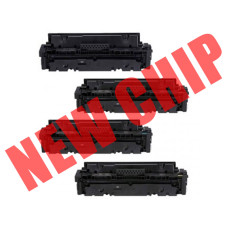 Canon 055H BK/C/M/Y Compatible Toner Cartridge Value Pack, High Yield with New Chips