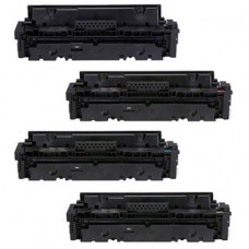 Canon 055 BK/C/M/Y Compatible Toner Cartridge Value Pack with reused Chip