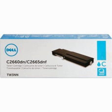 Dell C2660 Series Cyan Toner Cartridge TW3NN (593-BBBT), High Yield