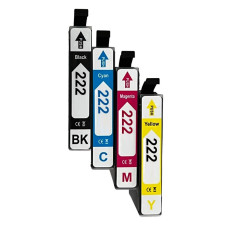 Epson 222 BK/C/M/Y Standard Capacity Compatible Ink 4 Pack