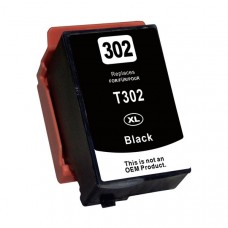 Epson 302XL Black Compatible Ink Cartridge (T302XL020-S), High Yield