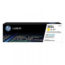 HP 202X Yellow Toner Cartridge (CF502X), High Yield 