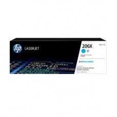 HP 206X Cyan Genuine Toner Cartridge (W2111X), High Yield