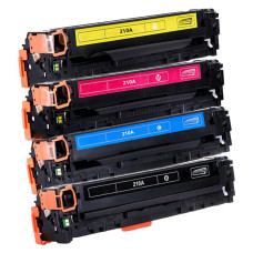 HP 210A Black/Cyan/Magenta/Yellow Compatible Toner Cartridge Combo Pack