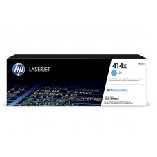 HP 414X Cyan Toner Cartridge, High Yield (W2021X)