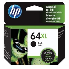 HP 64XL Black Ink Cartridge (N9J92AN), High Yield