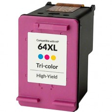 HP 64XL Tri-Color Compatible Ink Cartridge (N9J91AN), High Yield