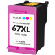 HP 67XL Tri-Color Compatible Ink Cartridge (3YM58AN), High Yield 