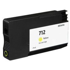 HP 712 Yellow Compatible Ink Cartridge 3ED69A (29ml)