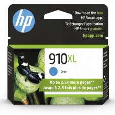 HP 910XL Cyan Ink Cartridge (3YL62AN), High Yield