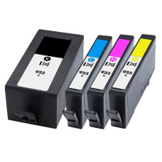 HP 923e BK/C/M/Y Compatible Ink Cartridge 4/Pack, High Yield