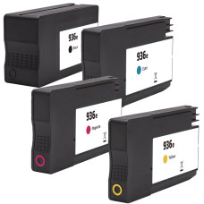 HP 936e BK/C/M/Y Compatible Ink Cartridge 4/Pack, High Yield