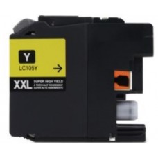 Brother LC105 Yellow Compatible Ink Cartridge (LC105Y), Super High Yield