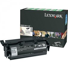 Lexmark X651 Series Black Toner Cartridge (X651H11A), High Yield