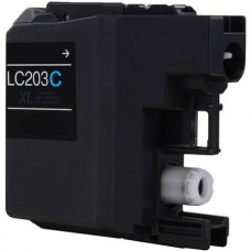 Brother LC203 Cyan Compatible Ink Cartridge (LC203C), High Yield