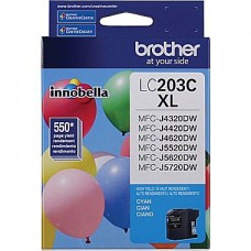 Brother LC203 Cyan Ink Cartridge (LC203C), High Yield