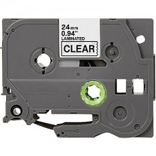 Brother TZe-151 Compatible P-Touch Label Tape, 1" Black on Clear