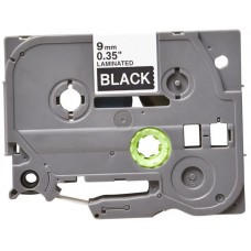 Brother TZe-325 Compatible P-Touch Label Tape, 3/8" White on Black