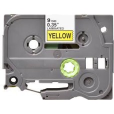 Brother TZe-621 Compatible P-Touch Label Tape, 3/8" Black on Yellow