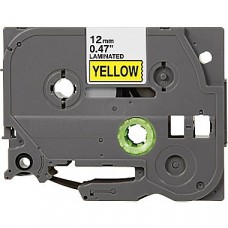 Brother TZe-631 Compatible P-Touch Label Tape, 1/2" Black on Yellow