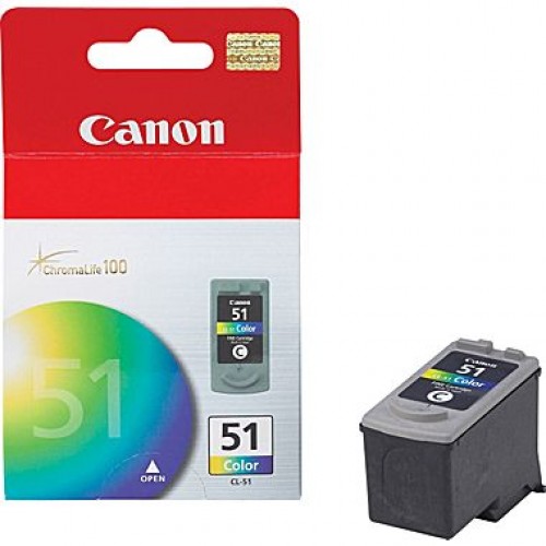 Laser Tek Services Compatible Ink Cartridge Replacement for High Yield Canon CL-51 0618B002AA. Color, 1-Pack 