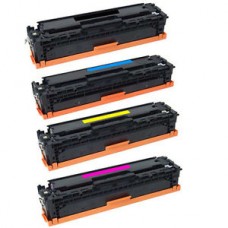 HP 128A B/C/Y/M Compatible Toner Cartridges Value Pack (CE320A, CE321A, CE322A, CE323A)