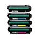 HP 504X Compatible Toner Cartridge Value Pack (Black High Yield, Cyan, Magenta & Yellow)