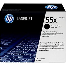 HP 55X Black Toner Cartridge (CE255X), High Yield