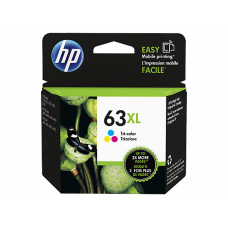 HP 63XL Tri-color Ink Cartridge (F6U63AN), High Yield
