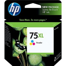 HP 75XL Tricolor Ink Cartridge (CB338WN), High Yield