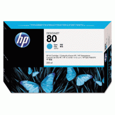 HP 80 Cyan Ink Cartridge (C4846A), 350ml