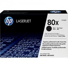 HP 80X Black Toner Cartridge (CF280X), High Yield