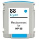 HP 88 Cyan Compatible Ink Cartridge (C9386AN)