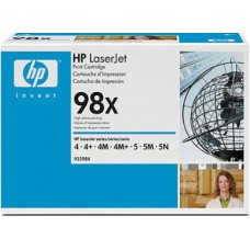 HP 98X Black Toner Cartridge (92298X), High Yield