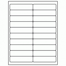 Inkjet/Laser White Address Labels 1" x 4", 2000 Labels/Pack