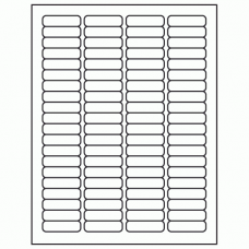 Inkjet/Laser White Return Address Labels 0.5" x 1.75", 8000 Labels/Pack