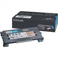 Lexmark 500 Series Cyan Toner Cartridge (C500H2CG), High Yield