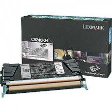 Lexmark C524 Black Toner Cartridge (C5240KH), High Yield