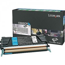 Lexmark C524 Cyan Toner Cartridge (C5240CH), High Yield
