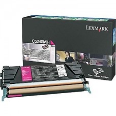Lexmark C524 Magenta Toner Cartridge (C5240MH), High Yield