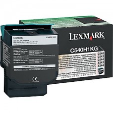 Lexmark C540H Series Black Toner Cartridge (C540H1KG), High Yield