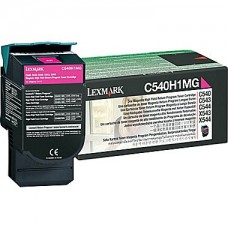 Lexmark C540H Series Magenta Toner Cartridge (C540H1MG), High Yield