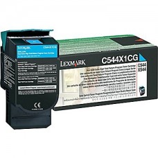 Lexmark C544X Cyan Toner Cartridge (C544X1CG), Extra High Yield
