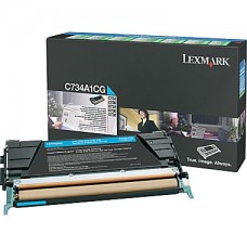 Lexmark C734 Series Cyan Toner Cartridge (C734A1CG)