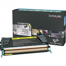 Lexmark C734 Series Yellow Toner Cartridge (C734A1YG)