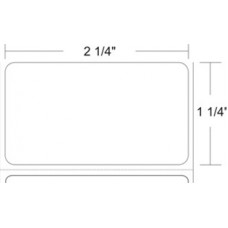 Zebra Compatible Direct Thermal Label, Black on White, 2.25" x 1.25", 1" Core, 1135/Roll (NZDTL225X125)