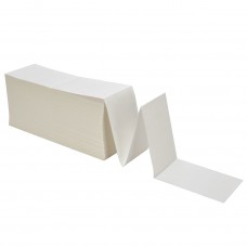 Zebra 1000D Z-Perform Direct Thermal Label Paper, White, 4" x 6", Fanfold, 2000/Roll, 2/Ctn (10015366)