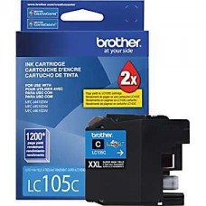 Brother LC105 Cyan Ink Cartridge (LC105C), Super High Yield